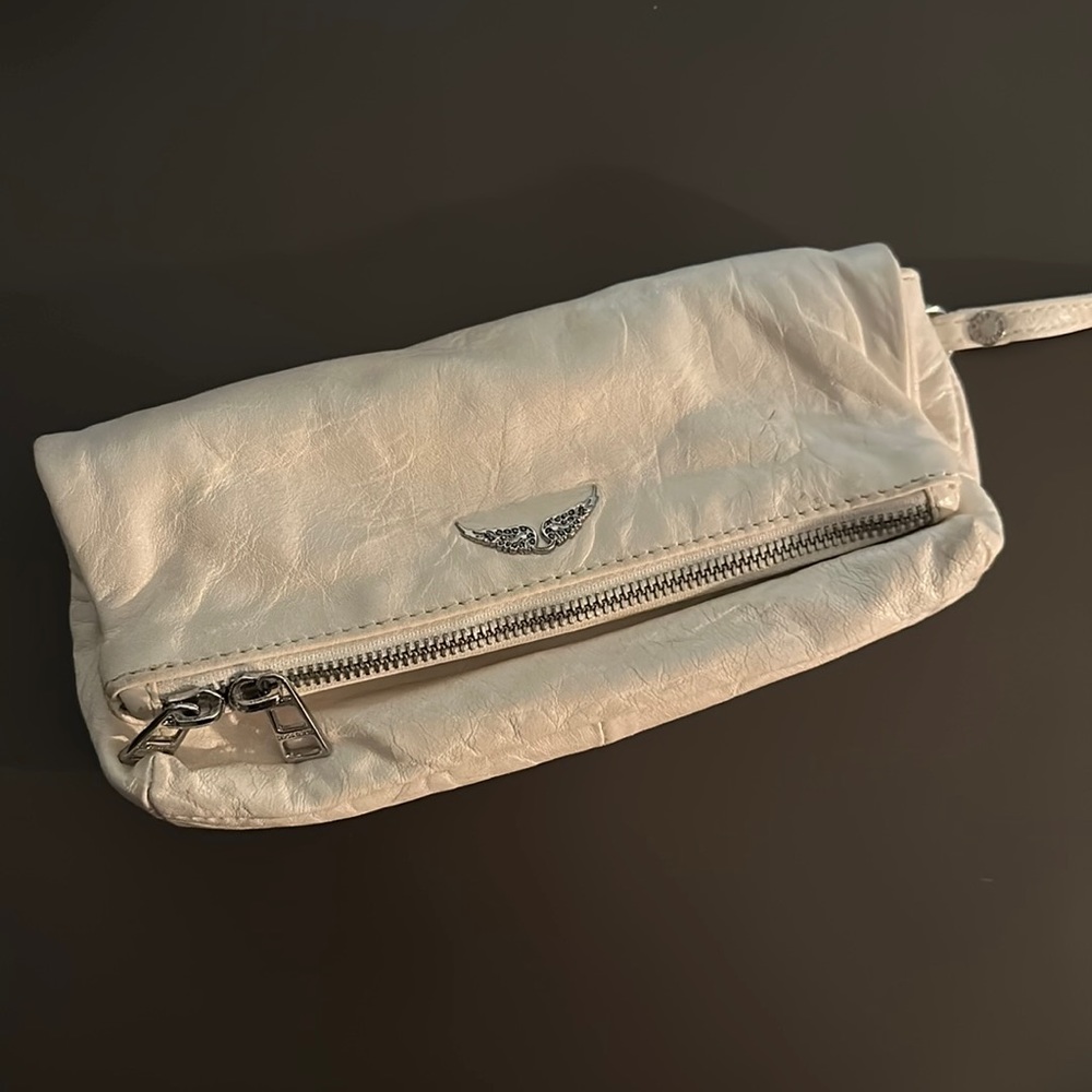 Zadig and Voltaire clutch white bag